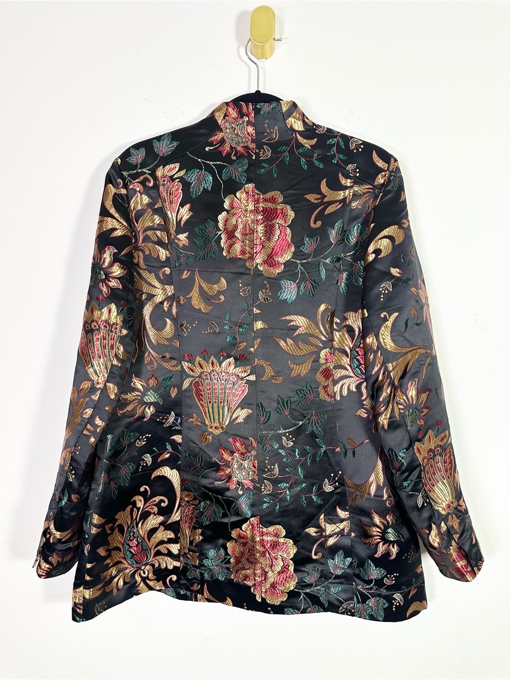 Soft Surroundings Moon Dynasty Floral Embroidered Satin Jacket - Picture 5 of 7